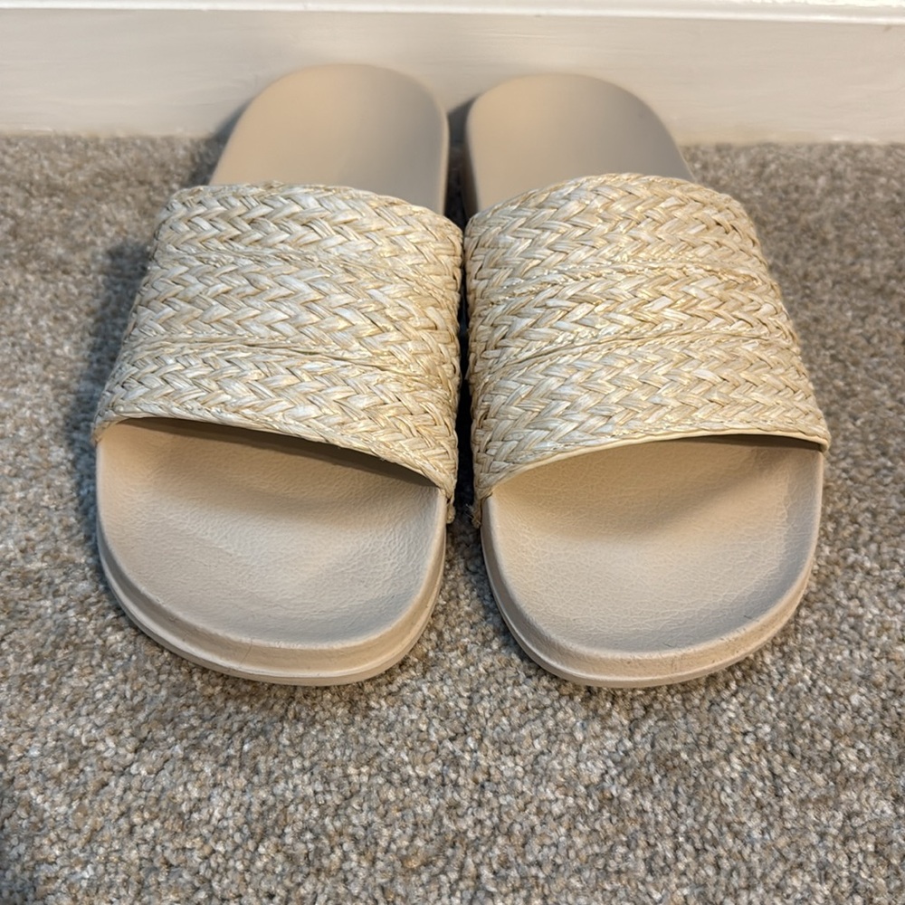 Roxy Slippy Jute Sandals NWOB - Picture 4 of 6